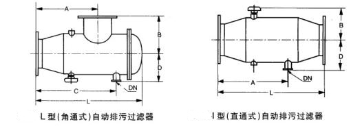 西门机械SEMEM ZPG型自动排污过滤器 外形尺寸